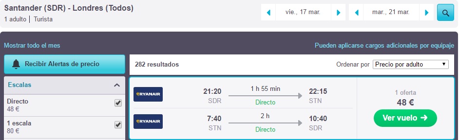 Vuelos baratos a Londres