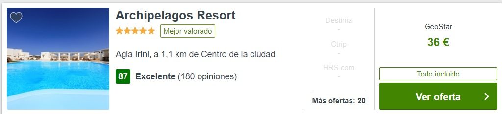 HOTEL SUPER BARATO GRECIA