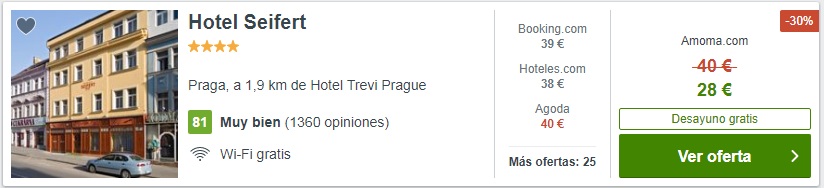 HOTEL PRAGA SUPER BARATO