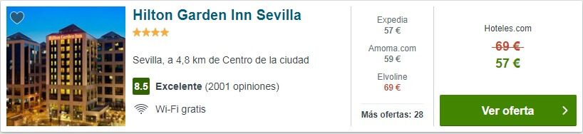 hotel barato Hilton Sevilla
