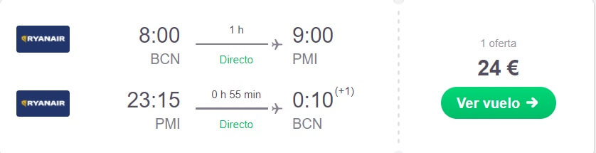 VUELO BARATO A MALLORCA