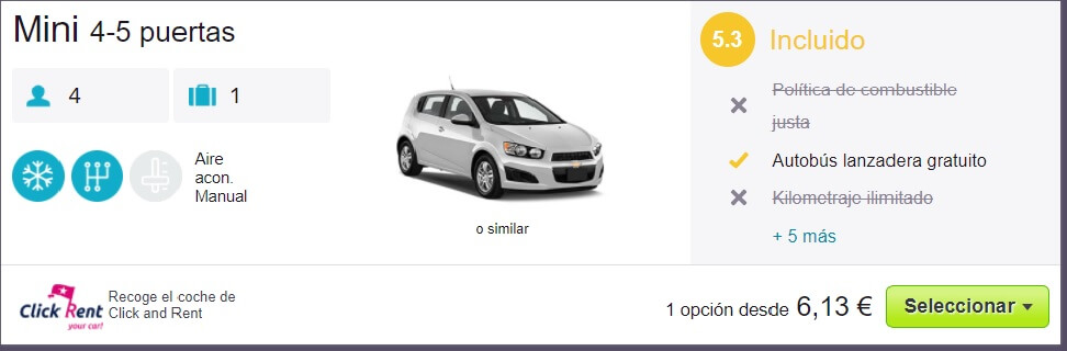 ALQUILER COCHE BARATO ALICANTE