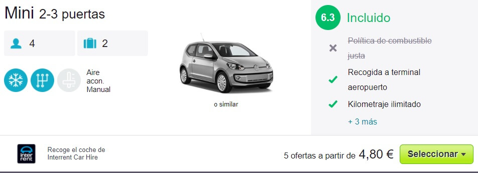 ALQUILER COCHE BARATO BARCELONA