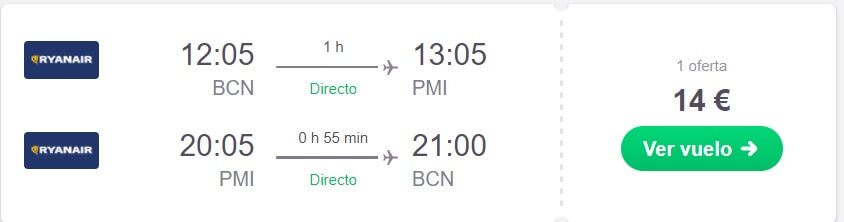 VUELO BARATO A MALLORCA EN NAVIDAD