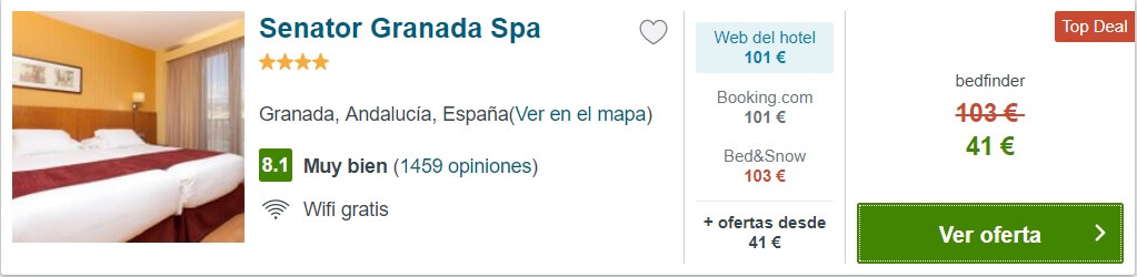 hotel barato spa Granada