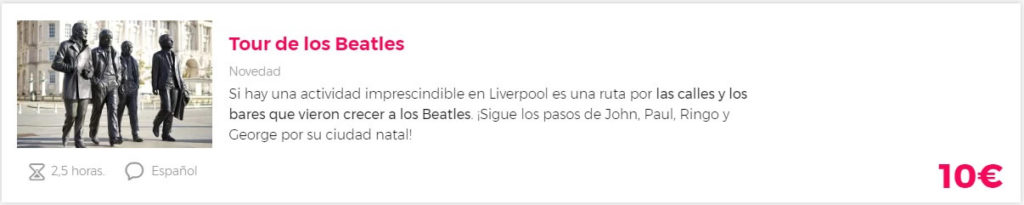TOUR BARATO POR LIVERPOOL