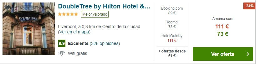 hotel barato Hilton Liverpool