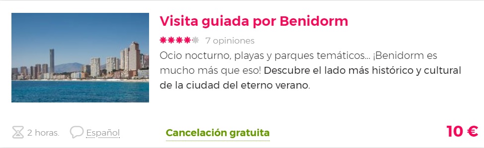 tour por Benidorm
