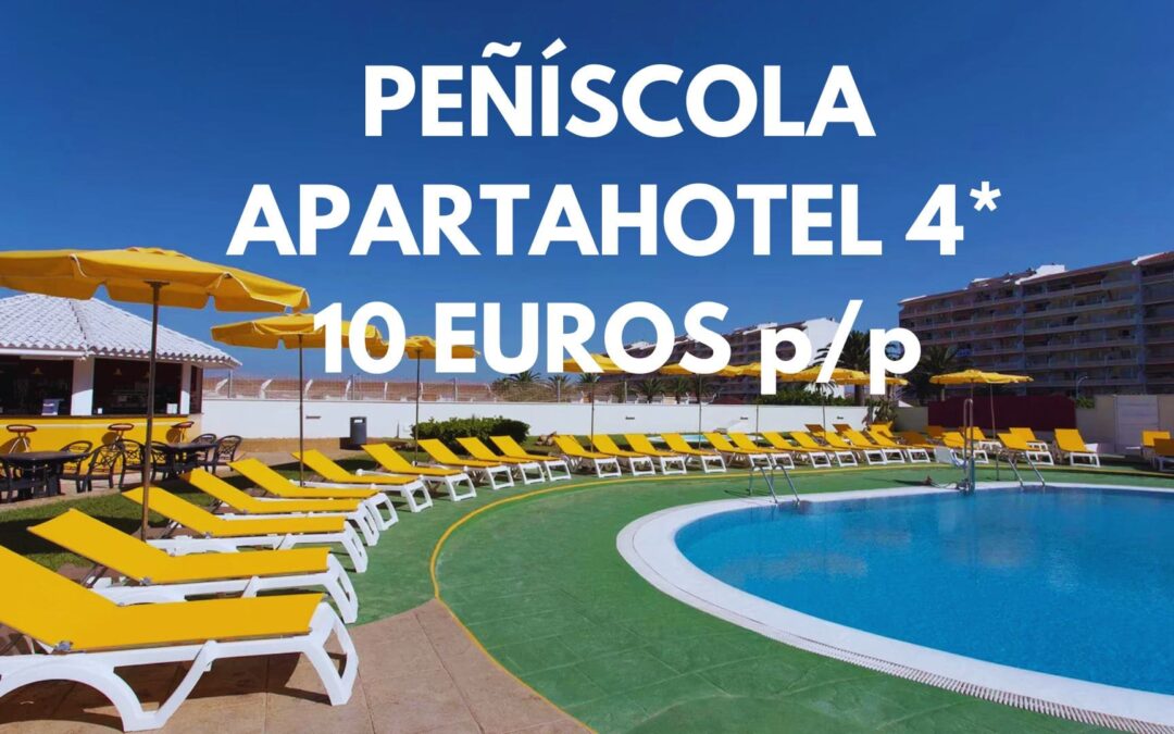 PEÑÍSCOLA: Apartahotel 4* hasta cuatro con cancelación gratuita por sólo 10 Euros p/p