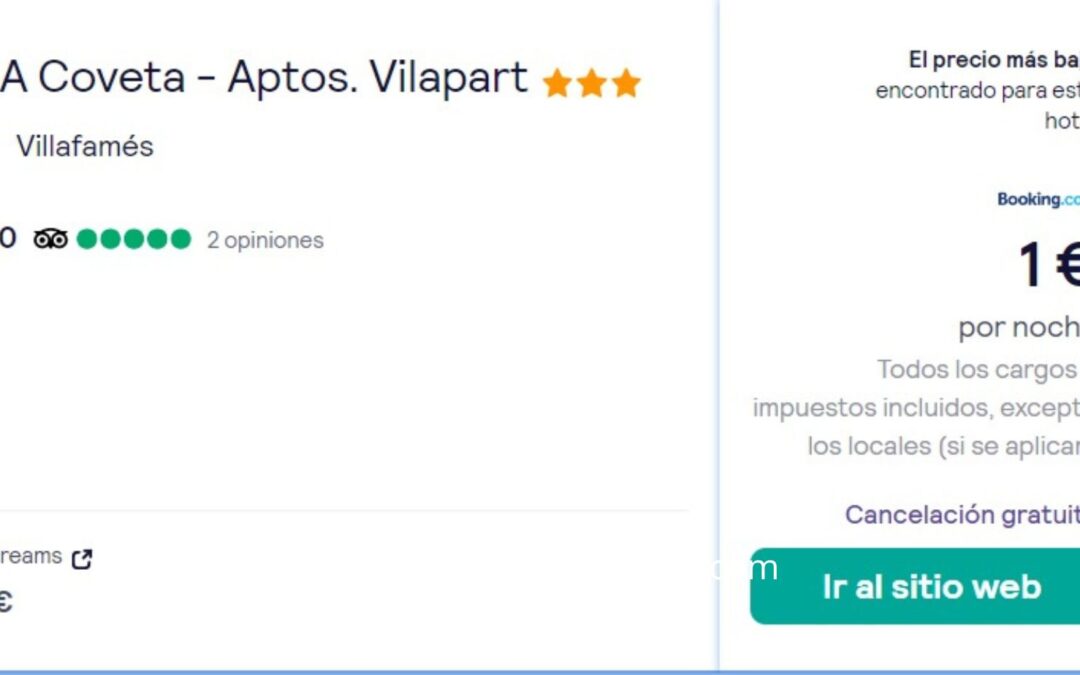 CORREEEEE!!!! APARTAMENTOS Comunidad Valencia por SÓLO 1 Euro