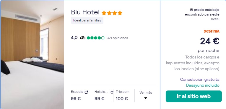 CORREEE HOTEL 4* Castilla La Mancha con desayuno SÓLO 12 Euros p/p