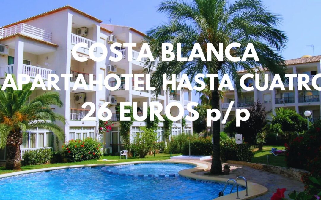DENIA ÚLTIMA HORA: Apartahotel Spa con piscina hasta cuatro por SÓLO 26 Euros p/p