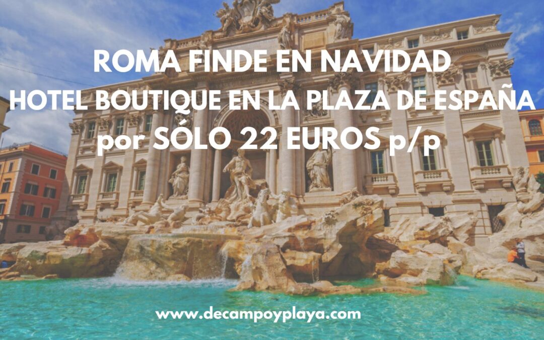 CHOLLO ROMA FINDE NAVIDAD: Hotel Boutique en la Plaza de España por SÓLO 22 Euros p/p