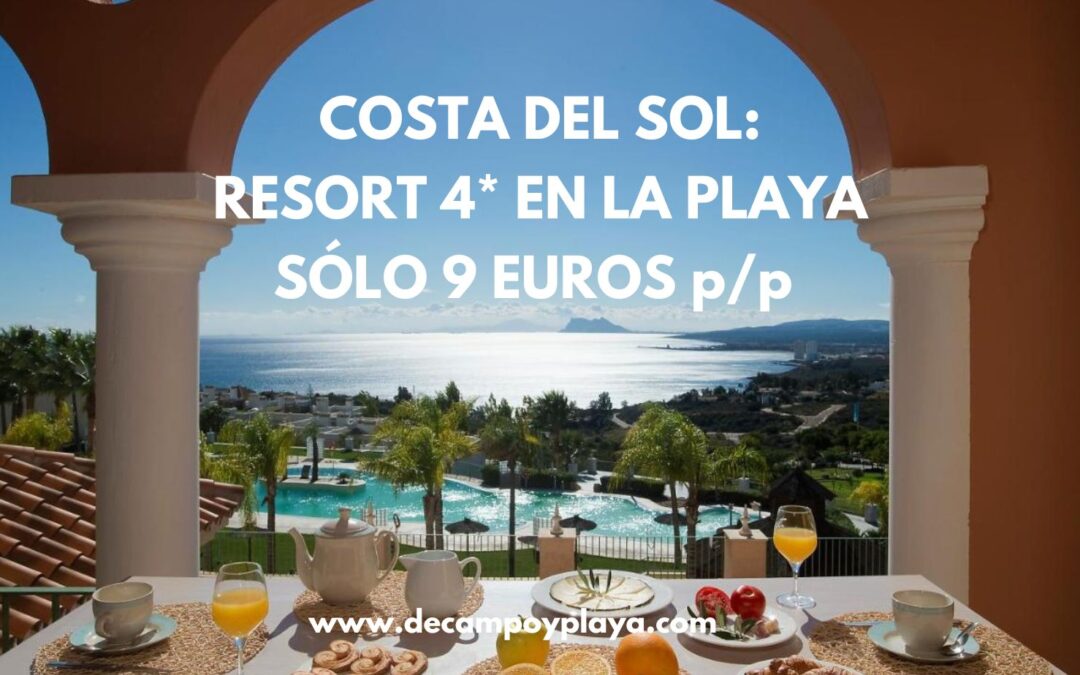 BRUTAL!! COSTA DEL SOL Septiembre: Resort 4* en la playa para cuatro SÓLO 9 Euros p/p