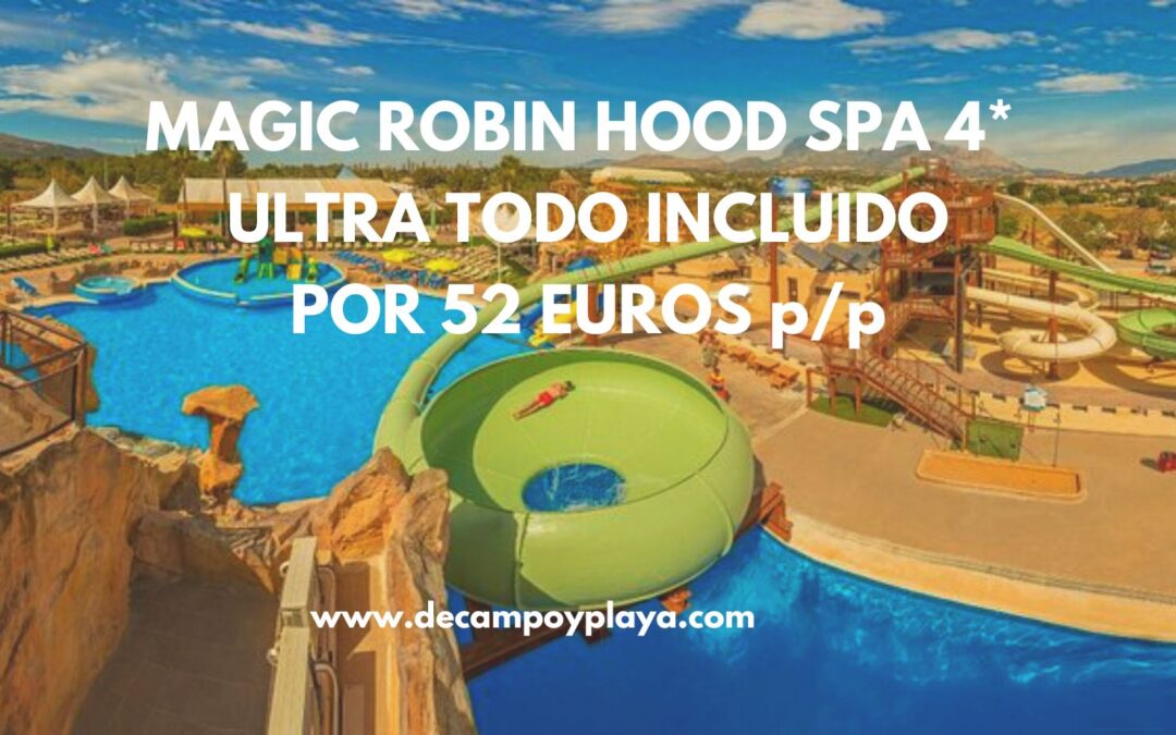 Hotel Spa 4* para NIÑOS en Benidorm ULTRA TODO INCLUIDO por sólo 52 Euros p/p