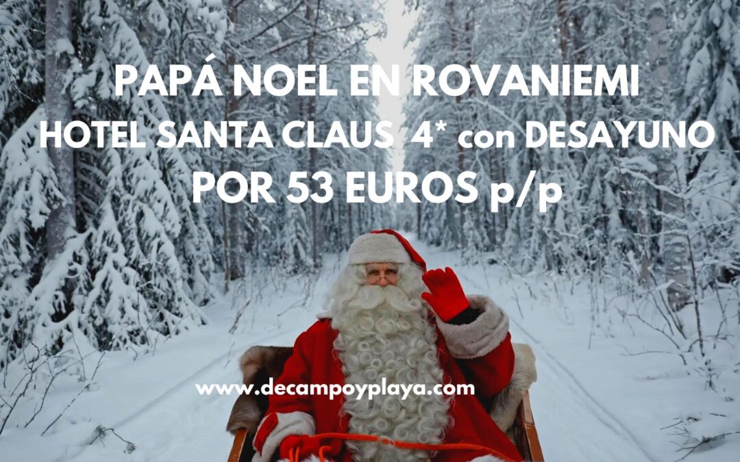 LAPONIA CHOLLAZO: Hotel de PAPÁ NOEL 4* centro de ROVANIEMI con desayuno POR SÓLO 53 Euros p/p