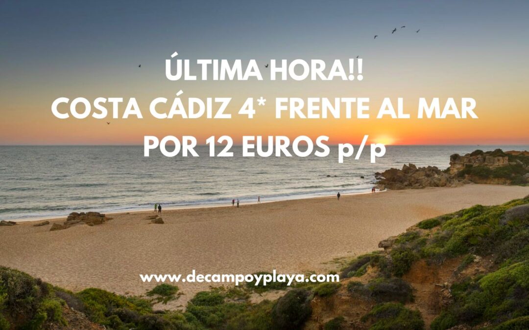 ÚLTIMA HORA CONIL DE LA FRONTERA!! Hotel 4* frente al mar por sólo 12 Euros p/p