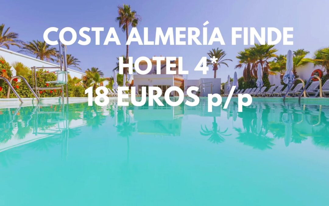 ÚLTIMA HORA!! COSTA DE ALMERÍA Fin de semana Roquetas de Mar: Hotel Spa 4* a pie de playa por sólo 18 Euros p/p
