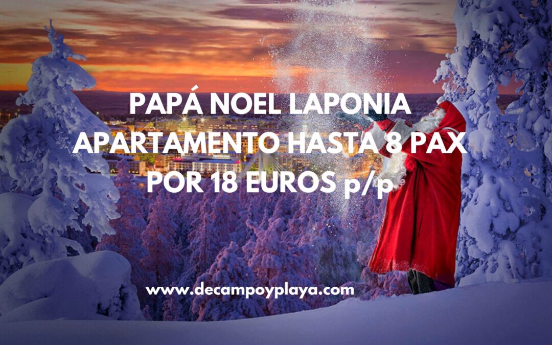 CHOLLO LAPONIA Diciembre: Apartamento con sauna hasta 8 pax por sólo 18 Euros p/p
