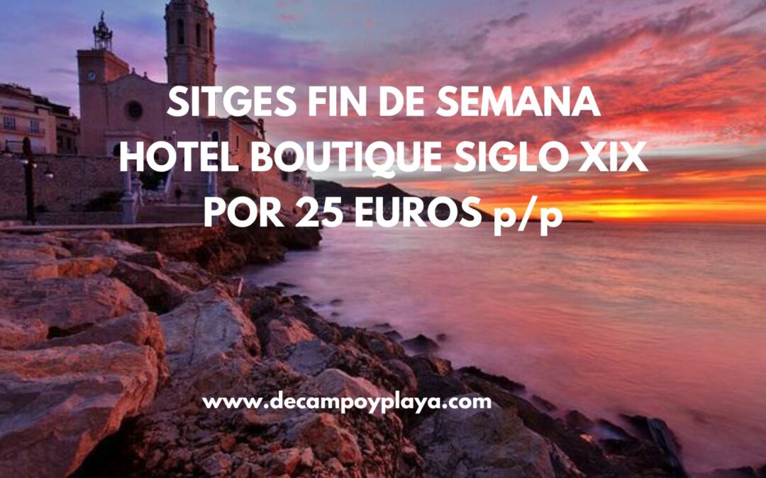 CHOLLO SITGES fin de semana: Hotel Boutique en la playa por sólo 25 Euros p/p