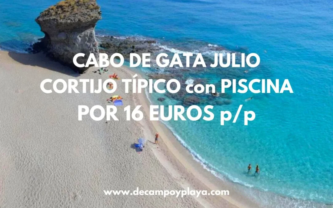 CHOLLAZO JULIO EN CABO DE GATA: Cortijo con piscina por sólo 16 Euros p/p