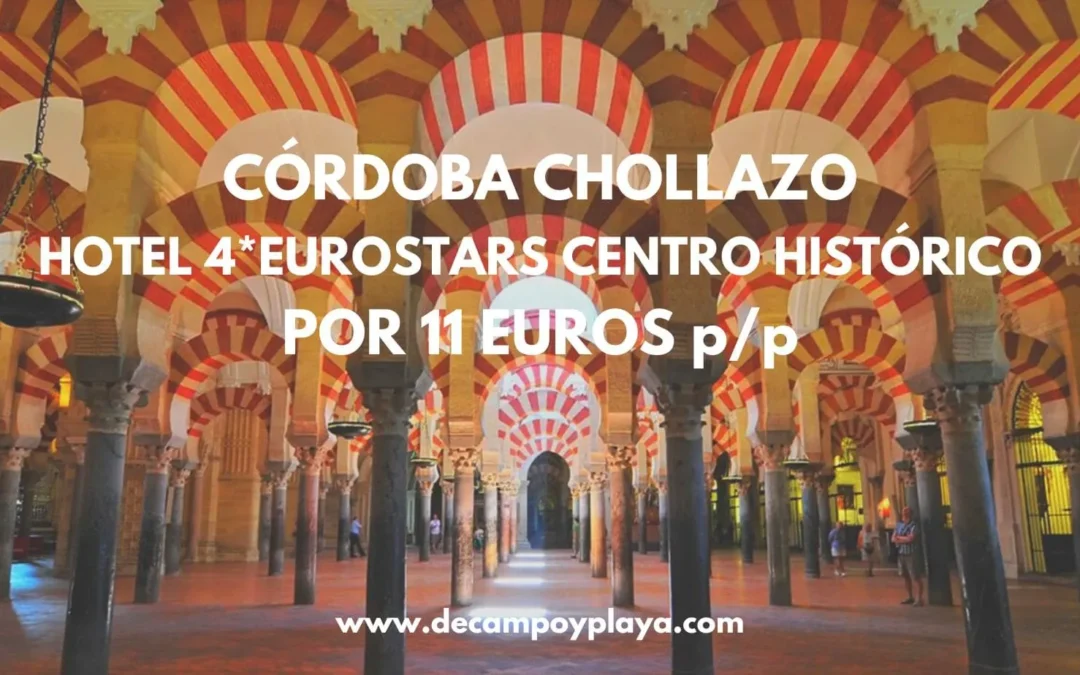 RÁPIDO!! CÓRDOBA en San Valentín: Hotel 4* Eurostars centro histórico con desayuno por SÓLO 11 Euros p/p