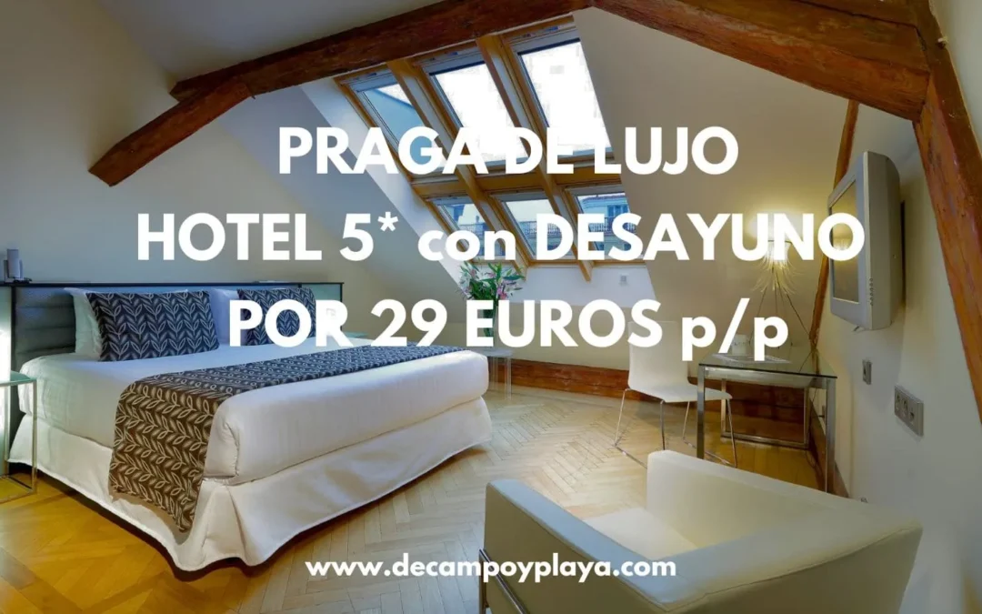CORREE!! PRAGA DE LUJO en San Valentín: Hotel 5* con desayuno por SÓLO 29 Euros p/p