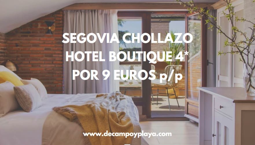 RÁPIDO!! Hotel Boutique 4* en SEGOVIA por sólo 9 Euros p/p