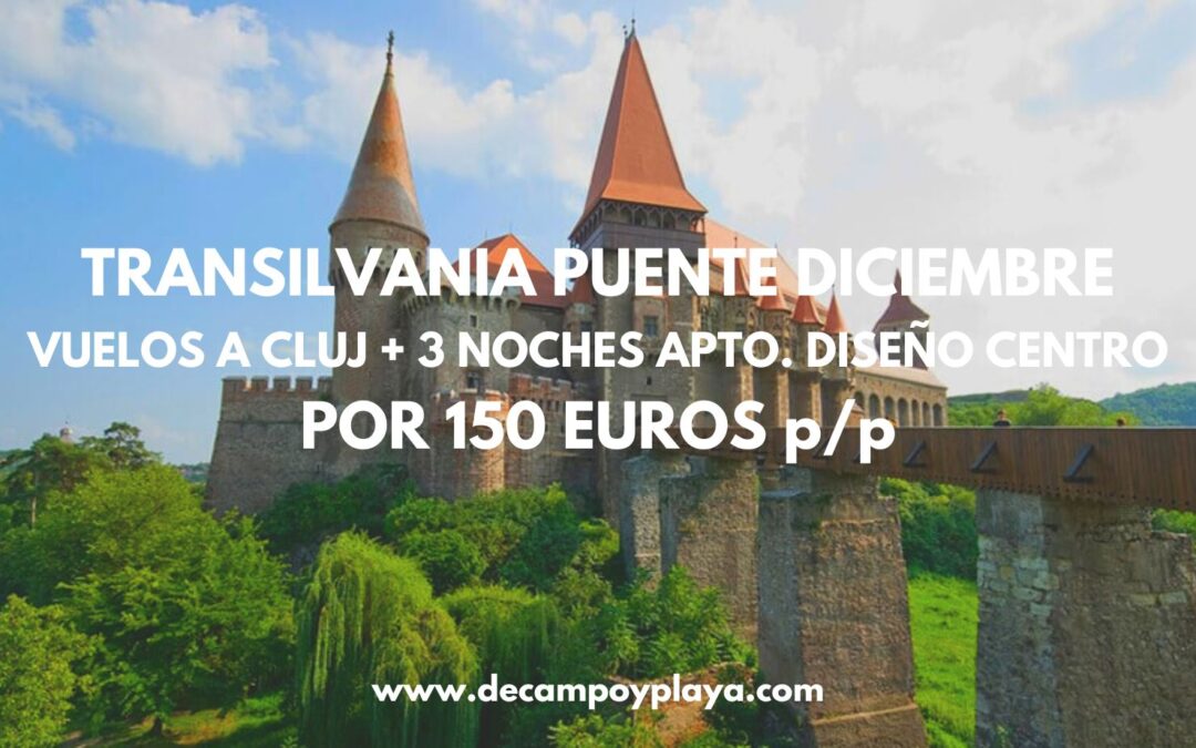 CHOLLAZO TRANSILVANIA Puente Diciembre: Vuelos + 3 noches Apartamento de diseño en pleno centro por sólo 150 Euros p/p