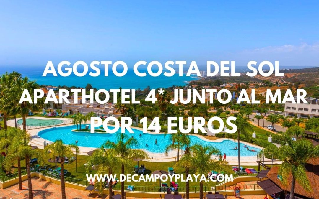 AGOSTO COSTA DEL SOL!! Apartahotel 4* para cuatro frente al mar por sólo 14 Euros p/p