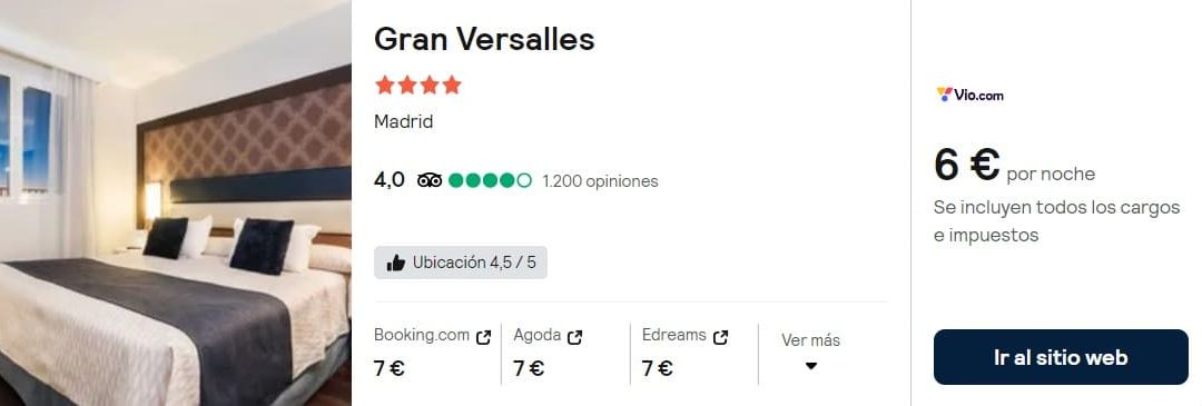 MADRID ÚLTIMA HORA!! Hotel 4* en el CENTRO por SÓLO 3 Euros p/p