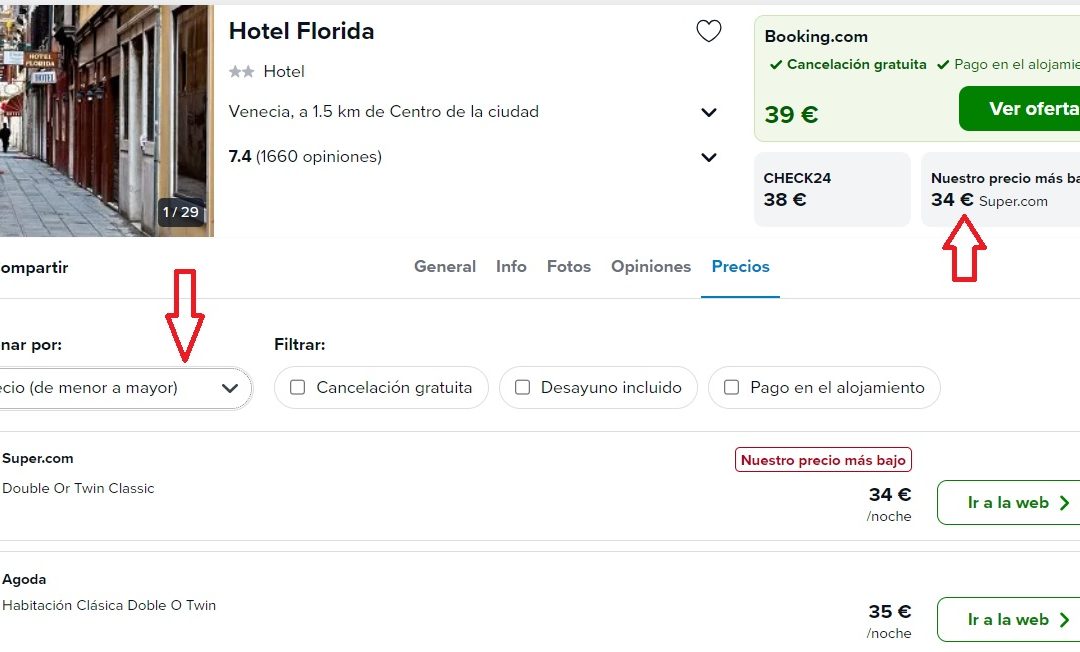 CHOLLO VENECIA: Hotel en el centro por sólo 17 Euros p/p