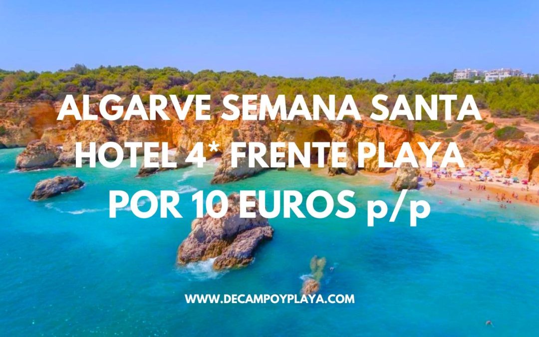 BRUTAL!! ALGARVE portugués en Semana Santa: Apartahotel 4* 60 m2 frente al mar para cuatro por sólo 10 Euros p/p