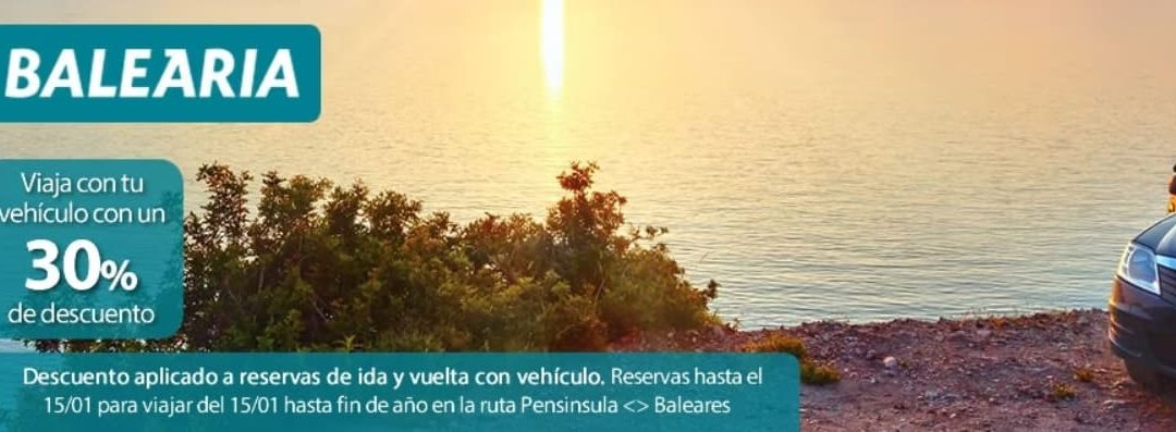 REBAJAS BALEARIA -30% para viajar todo 2024