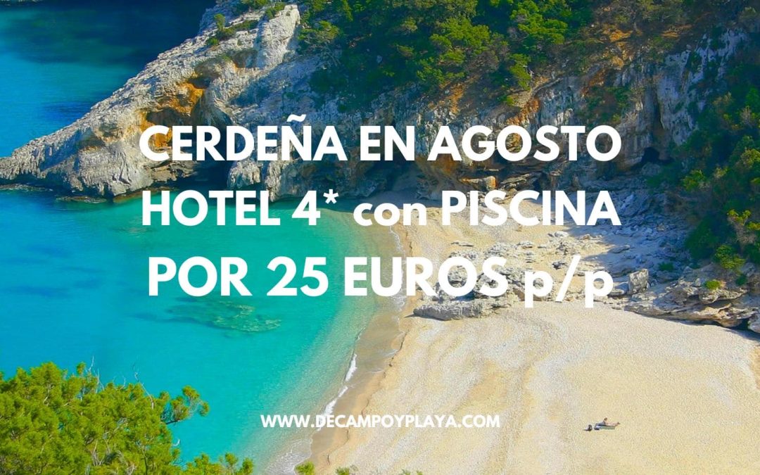 CERDEÑA en AGOSTO: Hotel 4* en la playa de COSTA ESMERALDA para cuatro por sólo 25 Euros p/p