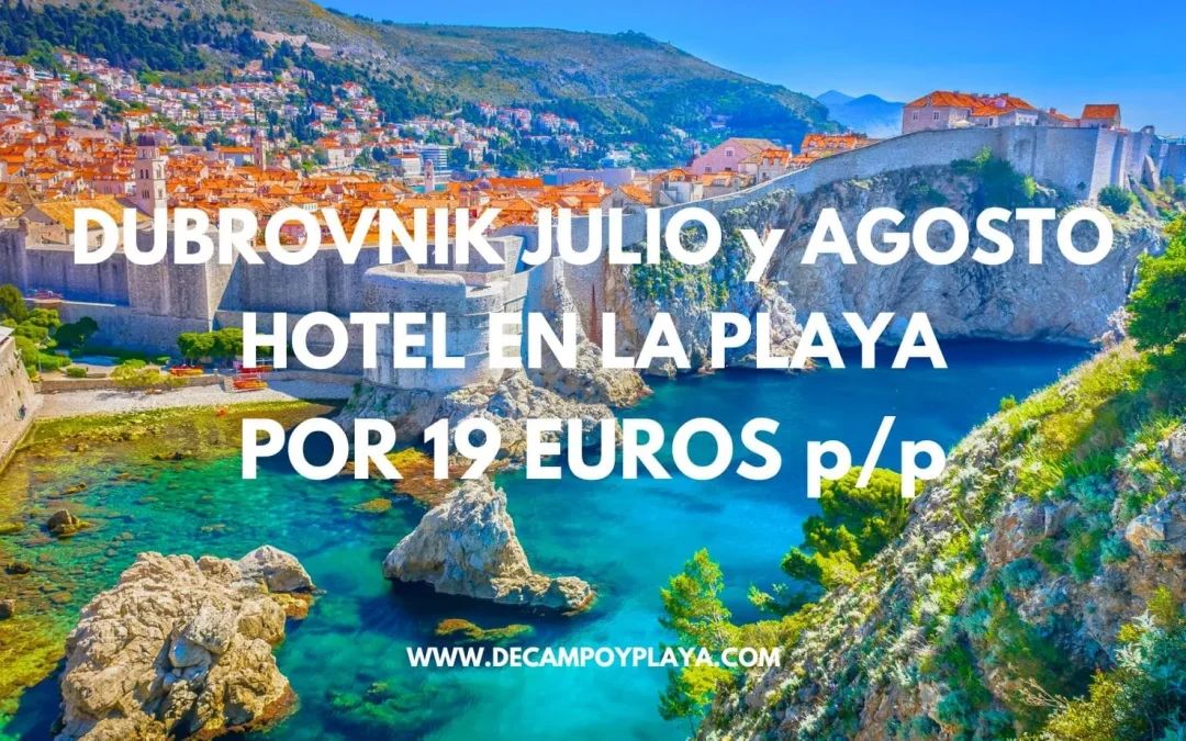 DUBROVNIK JULIO Y AGOSTO: Aparthotel frente playa para cuatro por sólo 19 Euros p/p