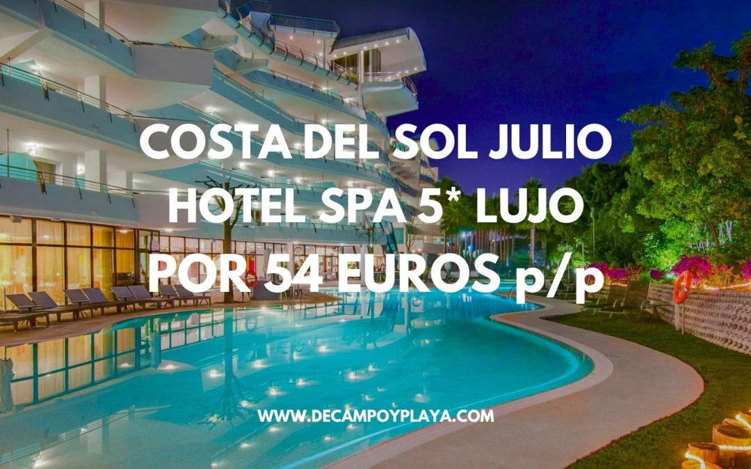 RÁPIDO!! LUJO en la COSTA DEL SOL EN JULIO: Hotel Spa 5* en Estepona por sólo 54 Euros p/p