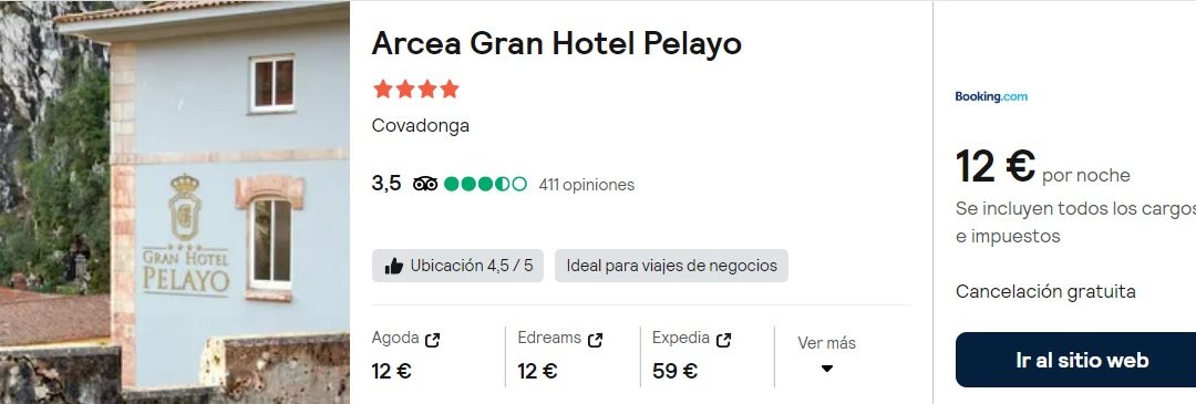 NI LO PIENSES!! ASTURIAS fin de semana: Hotel 4* en Covadonga por SÓLO 6 Euros p/p