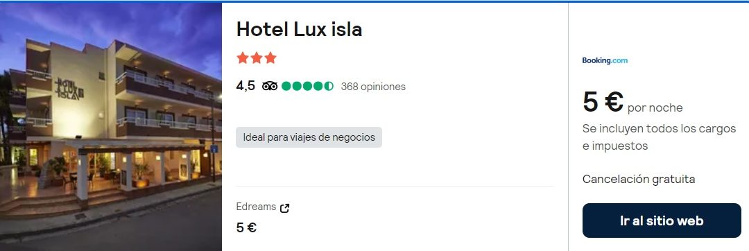 CORREE!! IBIZA DE LUJO en VERANO: Hotel 4* junto a la playa por SÓLO 2 EUROS p/p