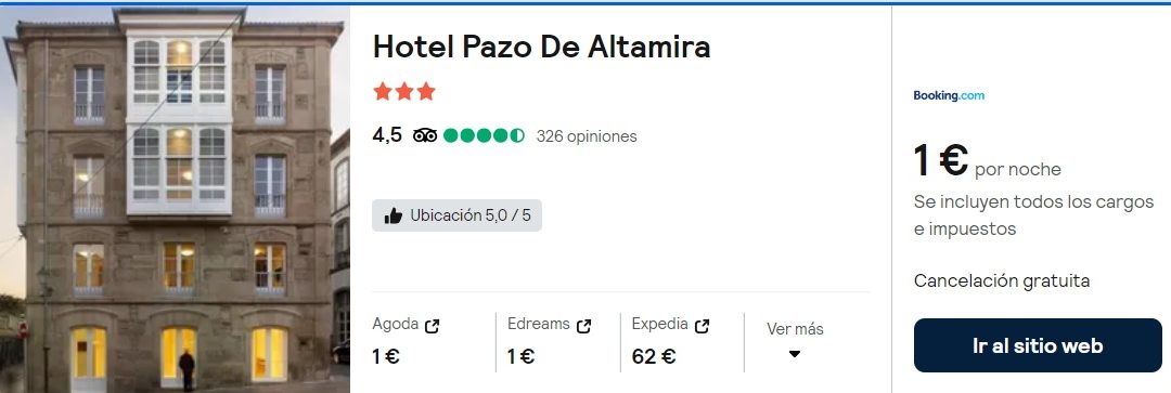 NI LO PIENSES!! PAZO DE ALTAMIRA 4* Fin de semana por sólo 0.50 céntimos p/p