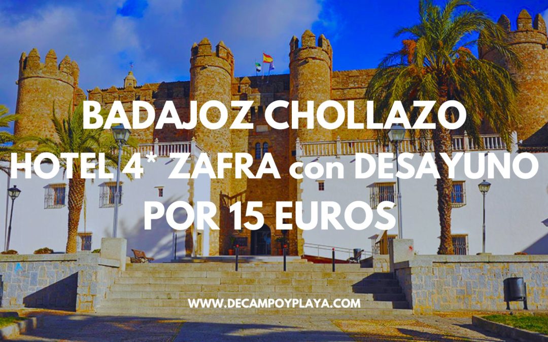 RÁPIDO!! PASCUA en BADAJOZ: HABITACIÓN SUPERIOR Hotel 4* CON ENCANTO en Zafra con desayuno por sólo 15 Euros p/p