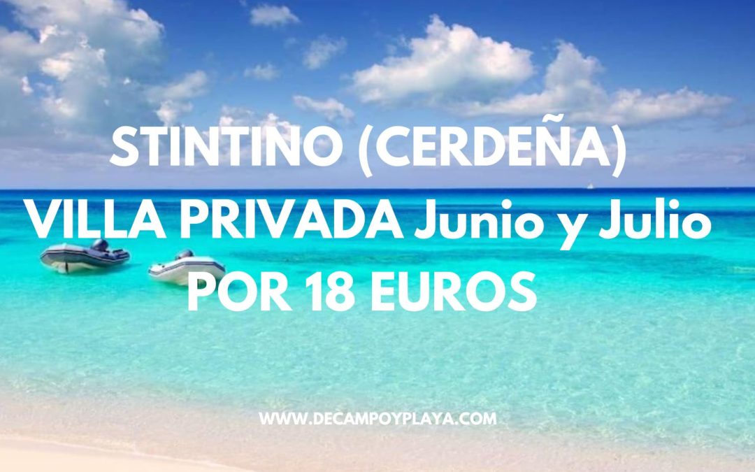 INCREÍBLE!! STINTINO (CERDEÑA) Junio y Julio: Villa privada con piscina para cuatro por sólo 18 Euros p/p