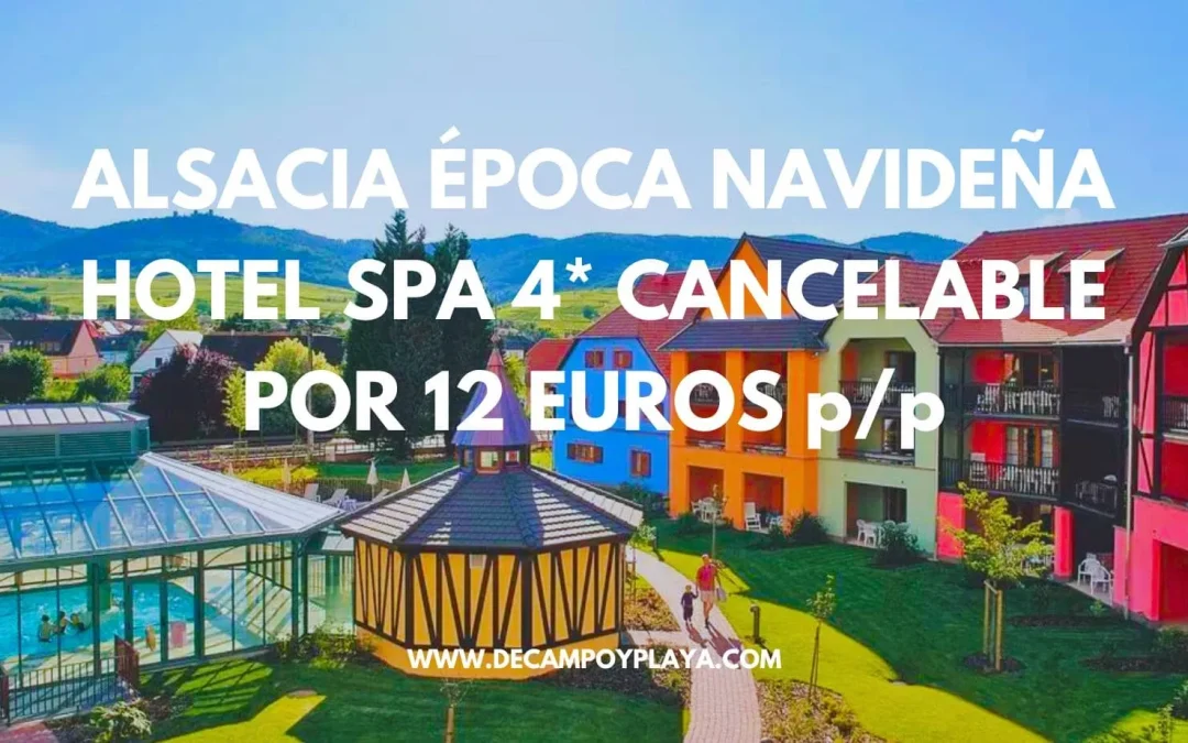 CHOLLO ALSACIA época navideña: Apartahotel 4* para cuatro por sólo 12 Euros p/p