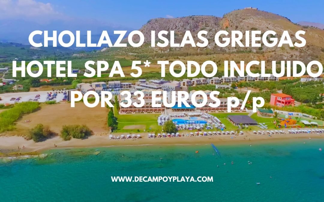 LUJAZO ISLAS GRIEGAS: Hotel Spa 5* en Chania primera línea TODO INCLUIDO por sólo 33 Euros p/p