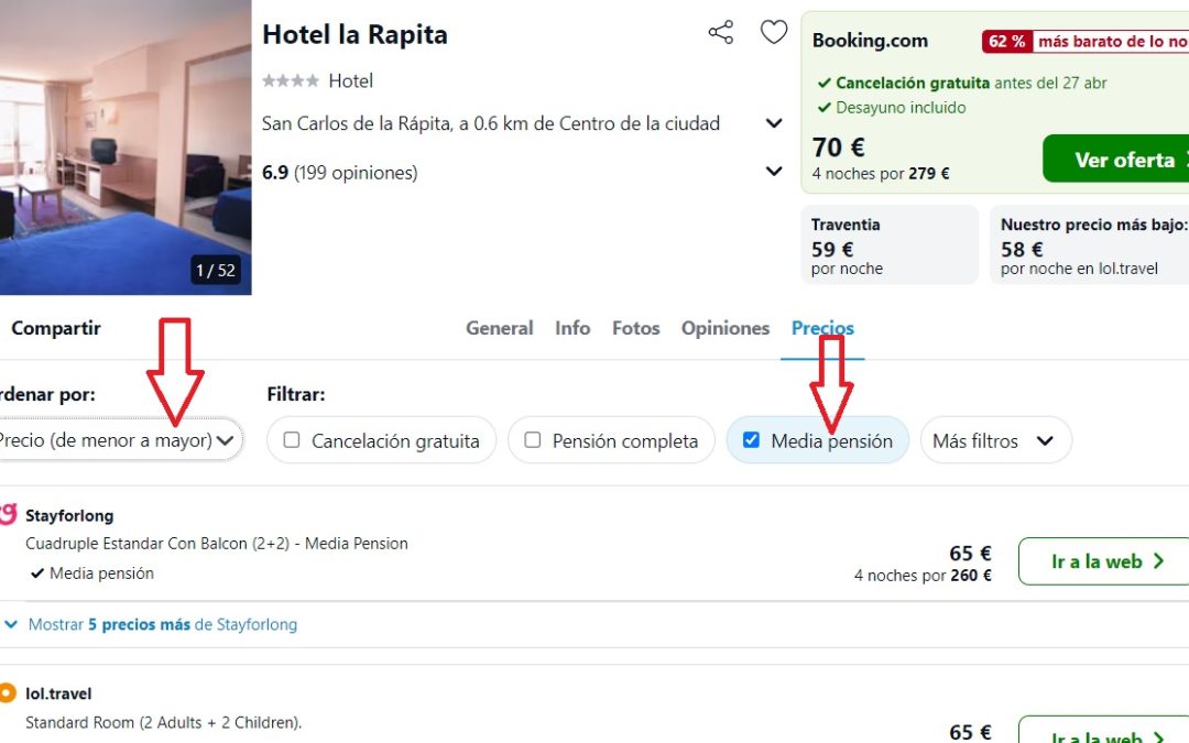 ÚLTIMA HORA COSTA DORADA!! Hotel 4* junto a la playa MEDIA PENSIÓN por sólo 16 Euros p/p