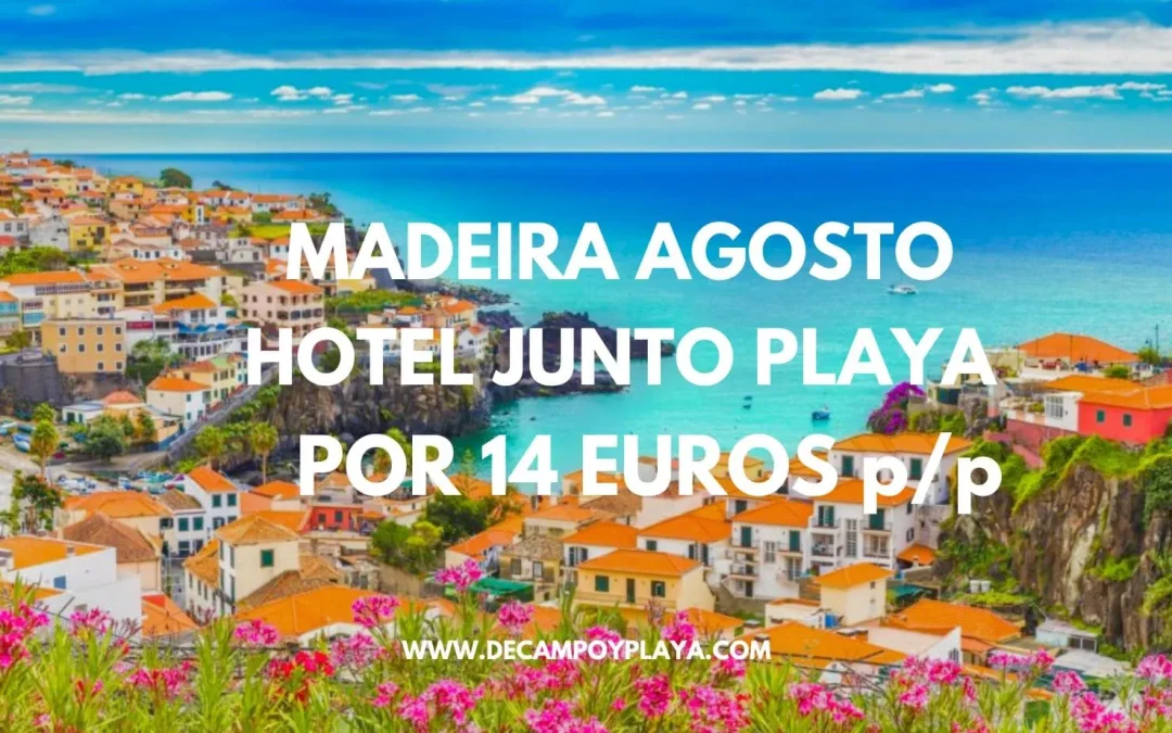 CORREE!! MADEIRA EN AGOSTO: Hotel con desayuno junto playa Funchal por sólo 14 Euros p/p