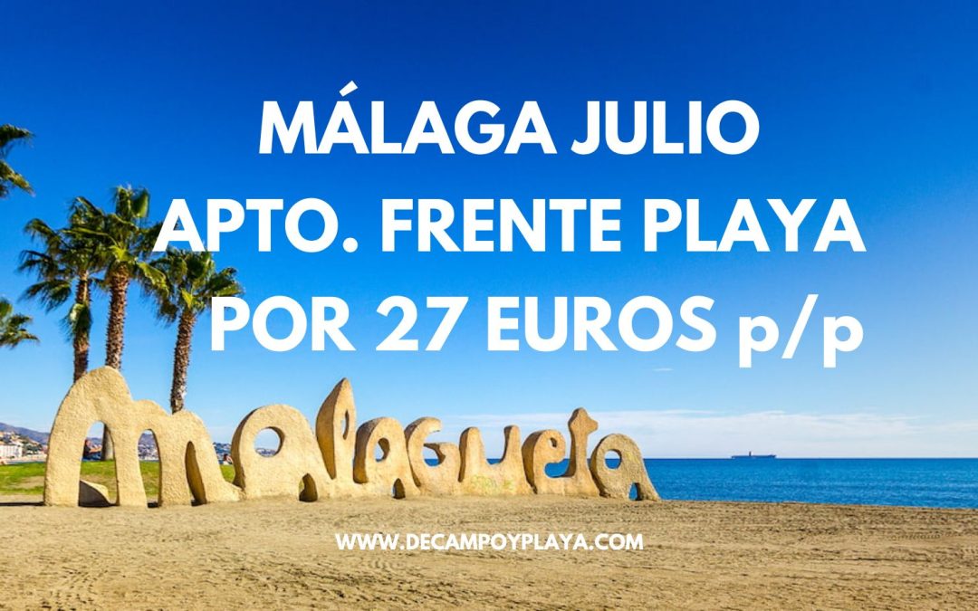 MÁLAGA EN JULIO: Apartamento de lujo frente a LA MALAGUETA para cuatro por sólo 27 Euros p/p