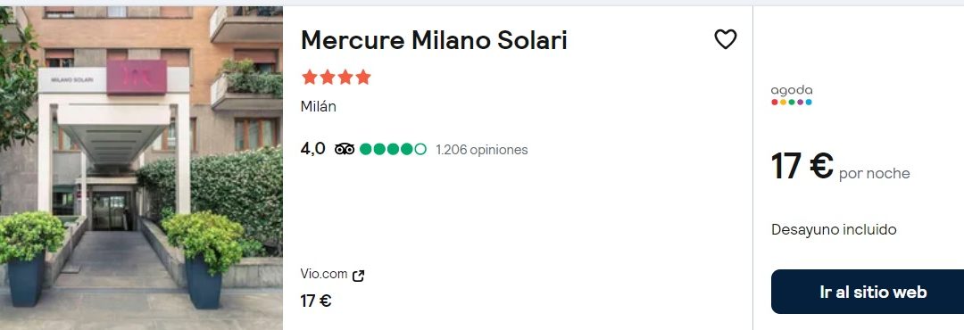ÚLTIMA HORA!! MILÁN Fin de semana: Hotel 4* centro histórico JUNTO NAVIGLI con desayuno SÓLO 8 Euros p/p