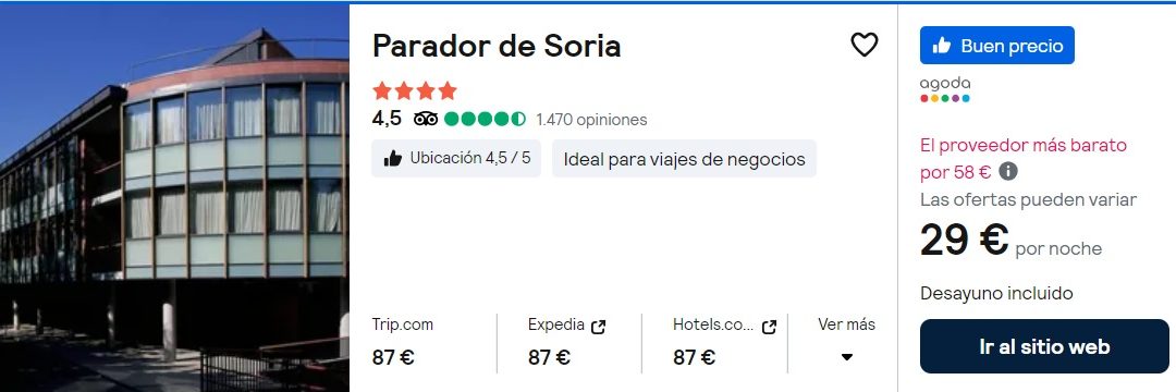 CHOLLO PARADOR 4* con desayuno por sólo 14 Euros p/p
