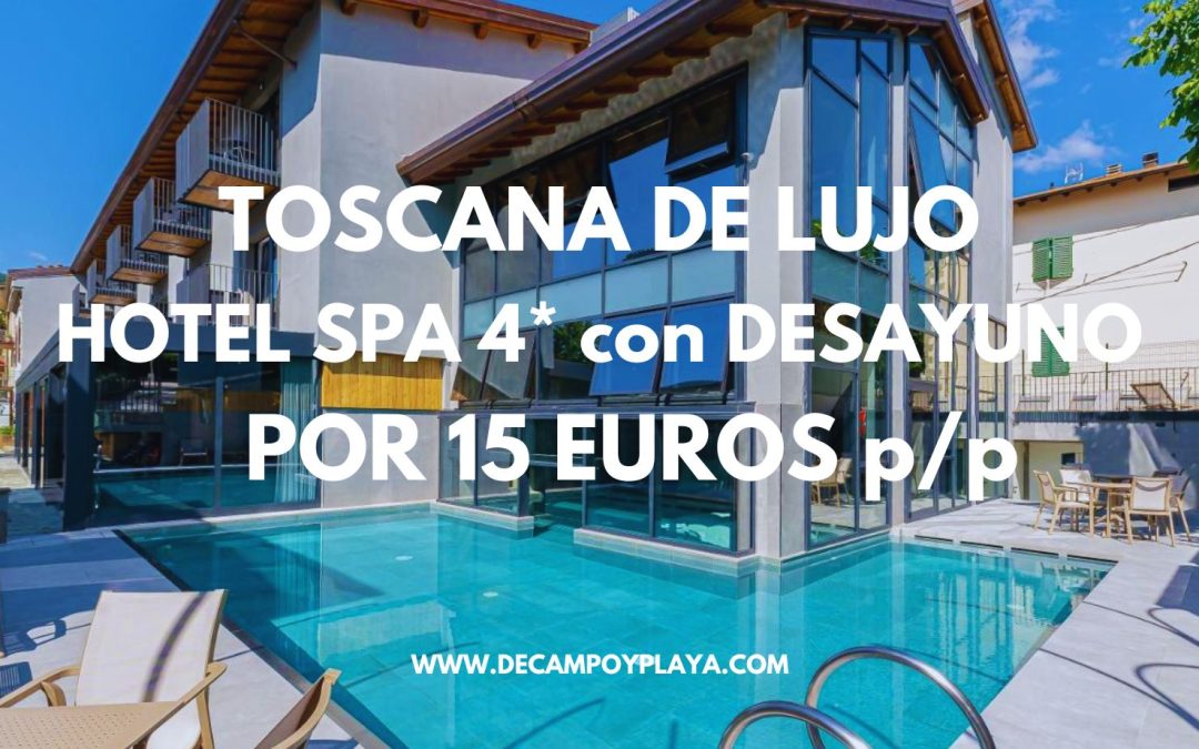 NI LO PIENSES!! TOSCANA: Hotel Boutique 4* Spa junto a Florencia con desayuno por SÓLO 15 Euros p/p
